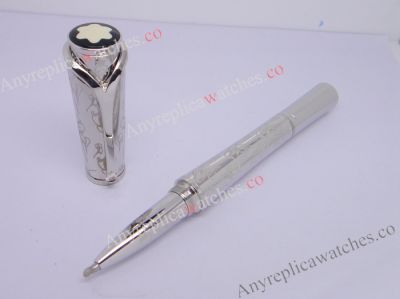 AAA Mont Blanc Princess Monaco Rollerball Pen Stainless Steel